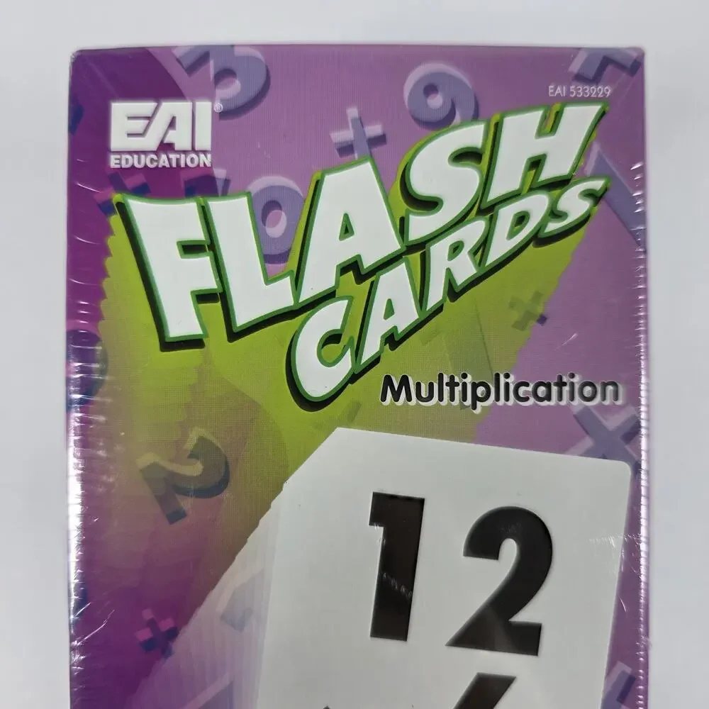 Multiplication FLASHCARDS Educational EAI Math Flash Cards - SEALED BOX
